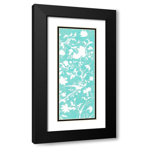 Graphic Chinoiserie II Black Modern Wood Framed Art Print with Double Matting by McCavitt, Naomi