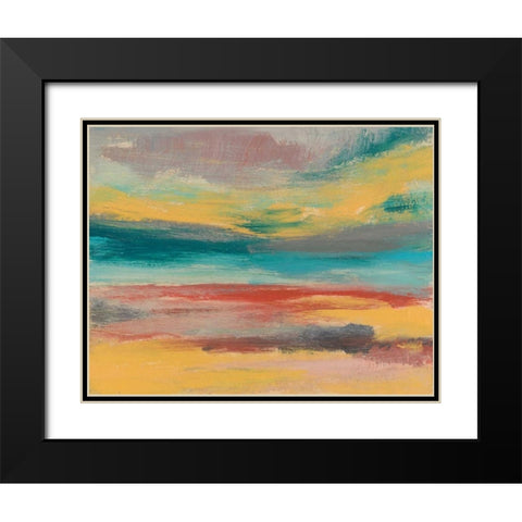 Sunset Study IX Black Modern Wood Framed Art Print with Double Matting by Goldberger, Jennifer