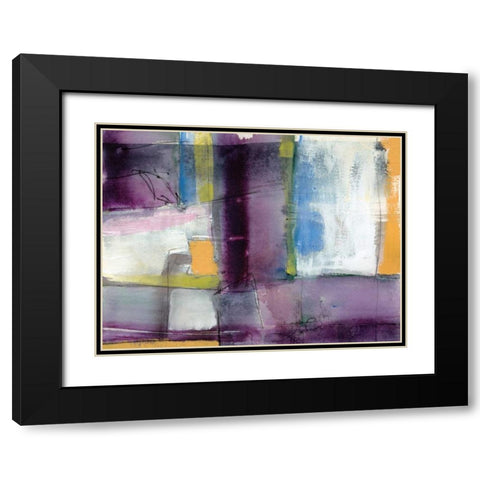 Vibrant Rhythm II Black Modern Wood Framed Art Print with Double Matting by Goldberger, Jennifer