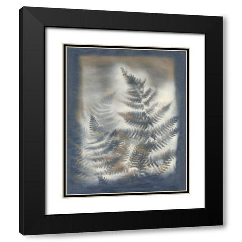 Shadows and Ferns V Black Modern Wood Framed Art Print with Double Matting by Stramel, Renee W.