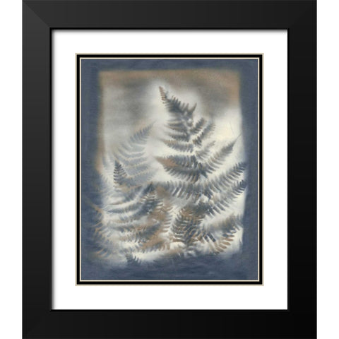Shadows and Ferns V Black Modern Wood Framed Art Print with Double Matting by Stramel, Renee W.