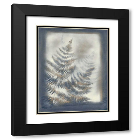 Shadows and Ferns VI Black Modern Wood Framed Art Print with Double Matting by Stramel, Renee W.