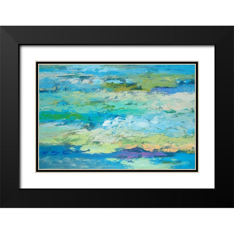Keeping Current Black Modern Wood Framed Art Print with Double Matting by Bothne, Janet