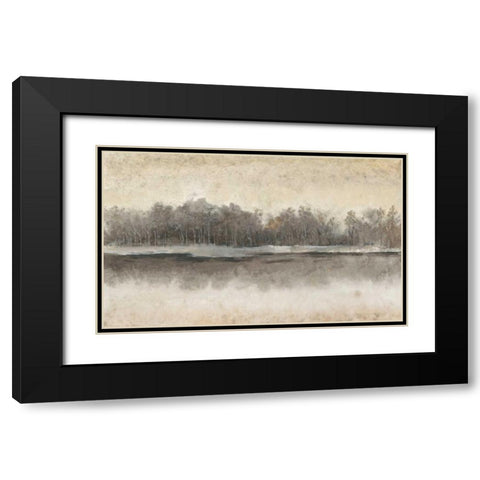Edgewater I Black Modern Wood Framed Art Print with Double Matting by Tim OToole