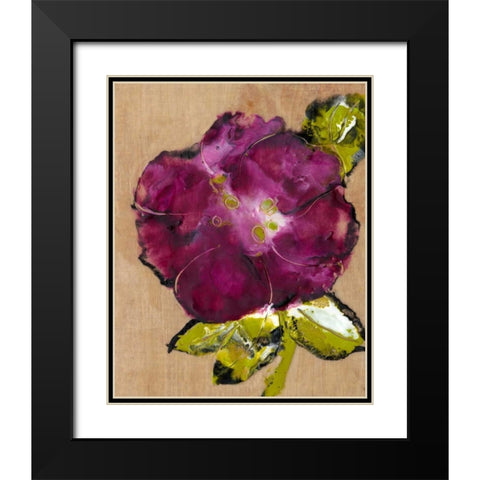 Camellia Passion II Black Modern Wood Framed Art Print with Double Matting by Ludwig, Alicia