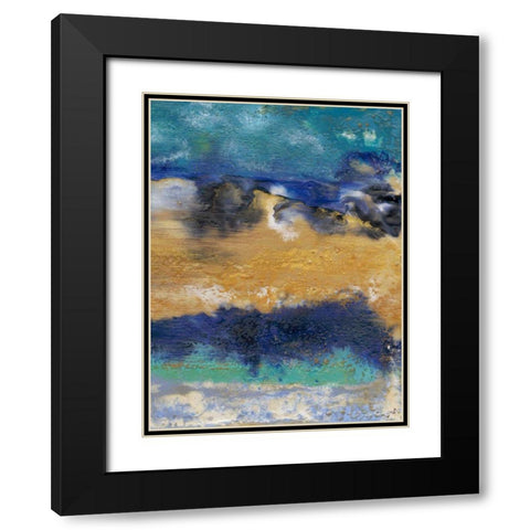 Surf II Black Modern Wood Framed Art Print with Double Matting by Ludwig, Alicia