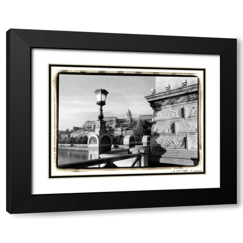 View of the Royal Palace, Budapest Black Modern Wood Framed Art Print with Double Matting by DeNardo, Laura