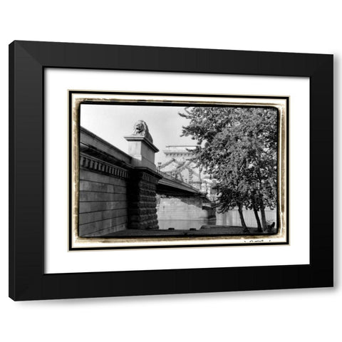 Crossing the Danube River Black Modern Wood Framed Art Print with Double Matting by DeNardo, Laura