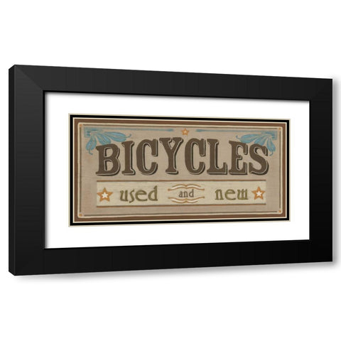 Bike Shop IV Black Modern Wood Framed Art Print with Double Matting by Vess, June Erica