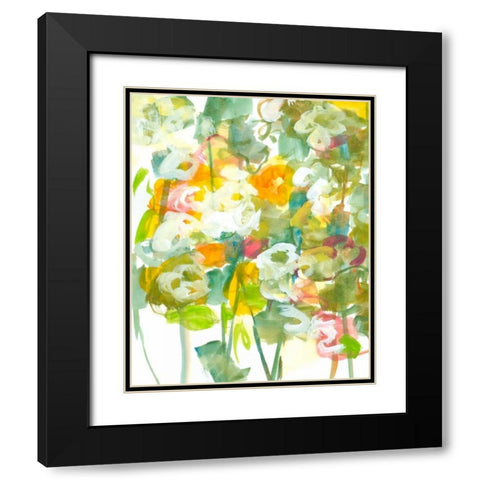 Spring has Sprung II Black Modern Wood Framed Art Print with Double Matting by Fuchs, Jodi