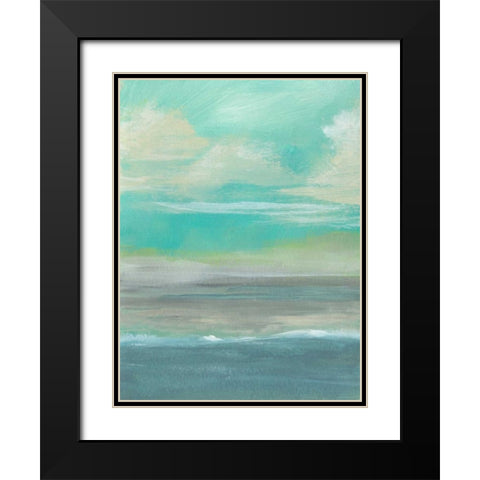 Lowland Beach I Black Modern Wood Framed Art Print with Double Matting by McMullen, Charles