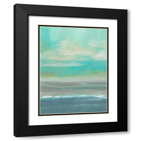Lowland Beach II Black Modern Wood Framed Art Print with Double Matting by McMullen, Charles