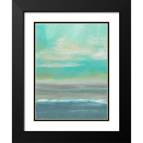 Lowland Beach II Black Modern Wood Framed Art Print with Double Matting by McMullen, Charles
