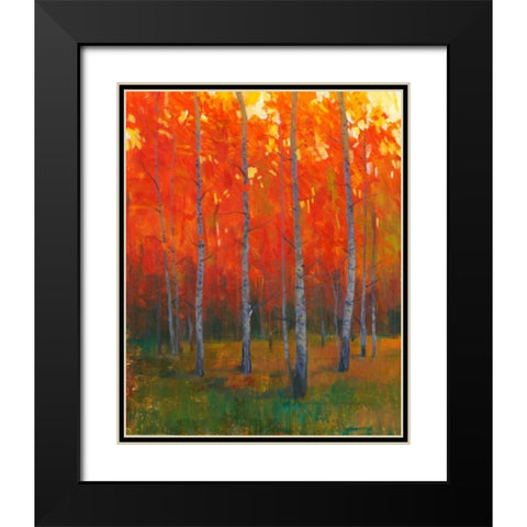 Changing Colors II Black Modern Wood Framed Art Print with Double Matting by OToole, Tim