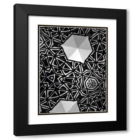 Buckminster II Black Modern Wood Framed Art Print with Double Matting by Stramel, Renee W.