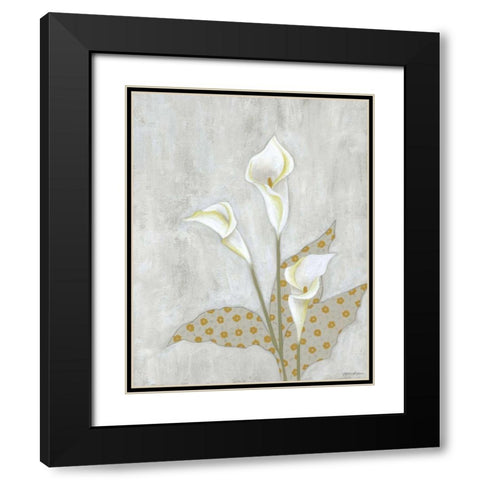 Lovely Botanical III Black Modern Wood Framed Art Print with Double Matting by Lam, Vanna