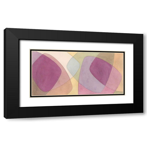 Orchid Scribe II Black Modern Wood Framed Art Print with Double Matting by Stramel, Renee W.