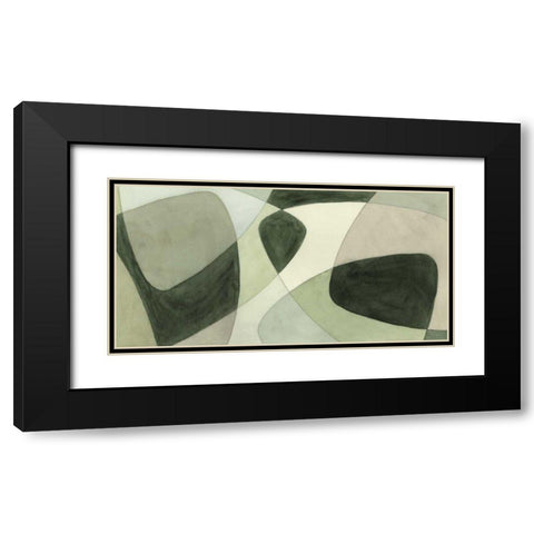Verdigris Intersection I Black Modern Wood Framed Art Print with Double Matting by Stramel, Renee W.