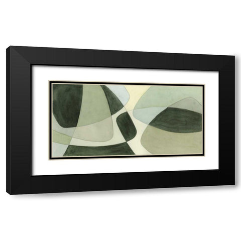Verdigris Intersection II Black Modern Wood Framed Art Print with Double Matting by Stramel, Renee W.
