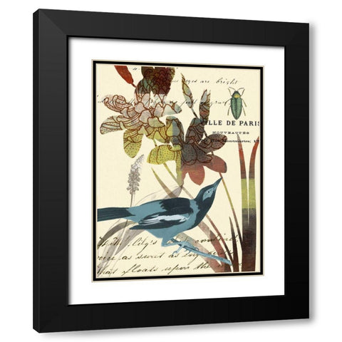 Exotic Blossom I Black Modern Wood Framed Art Print with Double Matting by Green-Aldridge, W.