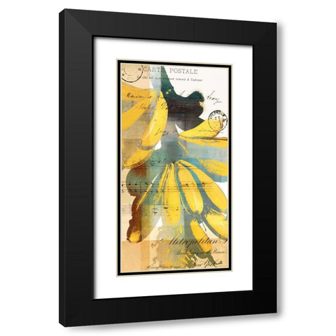 Cortez Gold II Black Modern Wood Framed Art Print with Double Matting by Green-Aldridge, W.