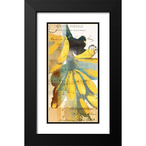 Cortez Gold II Black Modern Wood Framed Art Print with Double Matting by Green-Aldridge, W.