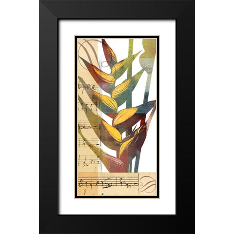 Emeraude Opera I Black Modern Wood Framed Art Print with Double Matting by Green-Aldridge, W.