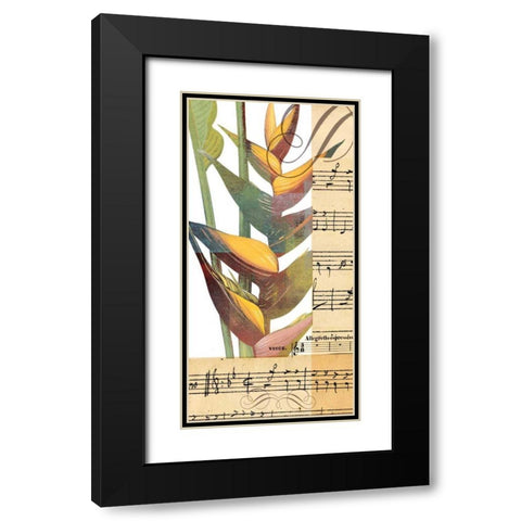 Emeraude Opera II Black Modern Wood Framed Art Print with Double Matting by Green-Aldridge, W.