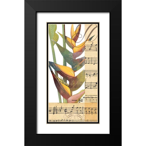 Emeraude Opera II Black Modern Wood Framed Art Print with Double Matting by Green-Aldridge, W.