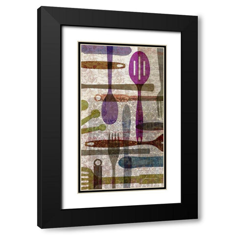 On the Table II Black Modern Wood Framed Art Print with Double Matting by Burghardt, James