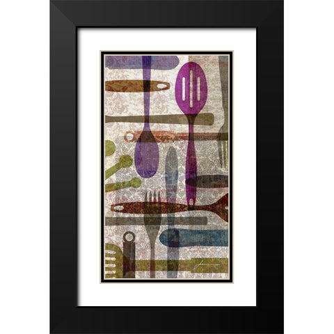On the Table II Black Modern Wood Framed Art Print with Double Matting by Burghardt, James