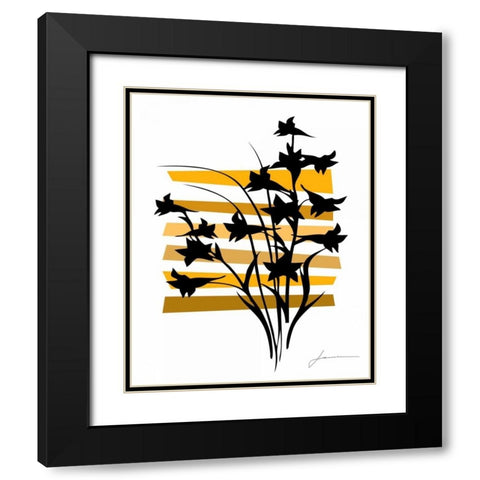 Color Shade I Black Modern Wood Framed Art Print with Double Matting by Burghardt, James