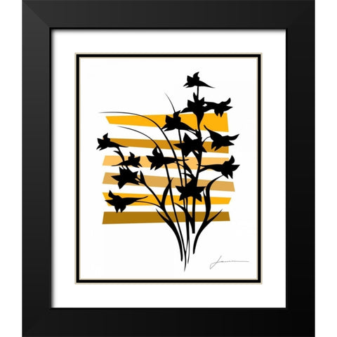 Color Shade I Black Modern Wood Framed Art Print with Double Matting by Burghardt, James