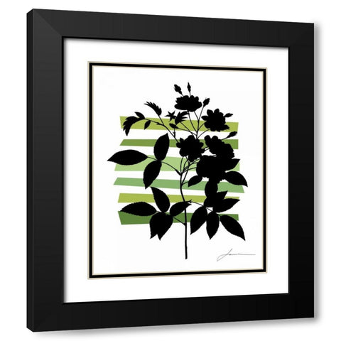 Color Shade II Black Modern Wood Framed Art Print with Double Matting by Burghardt, James