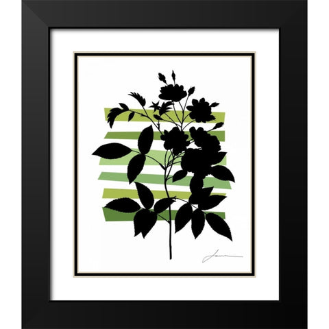 Color Shade II Black Modern Wood Framed Art Print with Double Matting by Burghardt, James