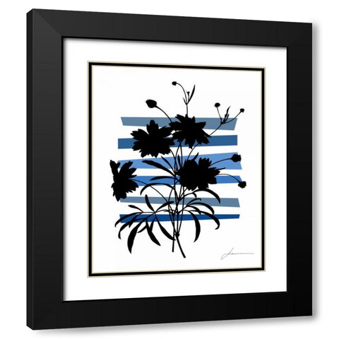 Color Shade III Black Modern Wood Framed Art Print with Double Matting by Burghardt, James