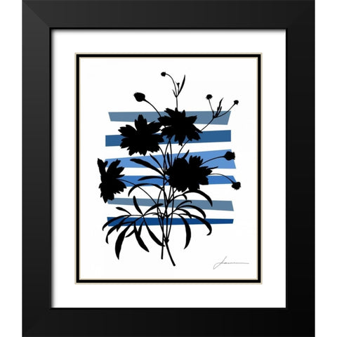 Color Shade III Black Modern Wood Framed Art Print with Double Matting by Burghardt, James
