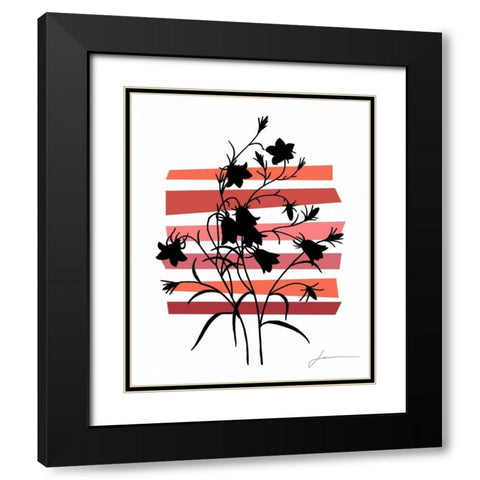 Color Shade IV Black Modern Wood Framed Art Print with Double Matting by Burghardt, James