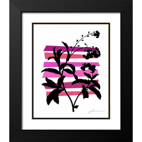 Color Shade V Black Modern Wood Framed Art Print with Double Matting by Burghardt, James