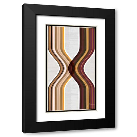 Modern Dance II Black Modern Wood Framed Art Print with Double Matting by Burghardt, James