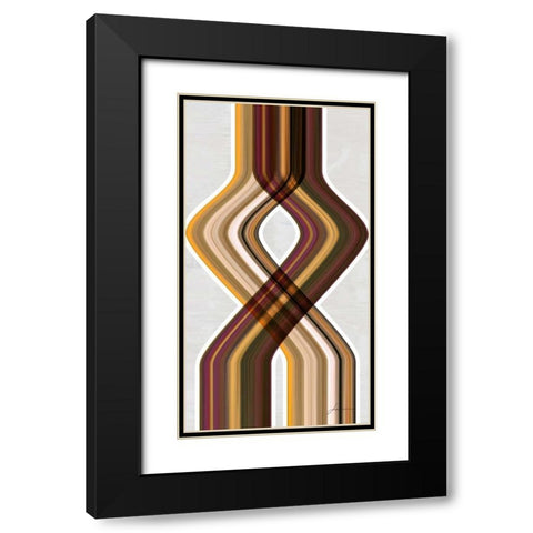 Modern Dance IV Black Modern Wood Framed Art Print with Double Matting by Burghardt, James
