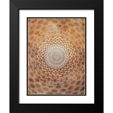 Doma II Black Modern Wood Framed Art Print with Double Matting by Burghardt, James