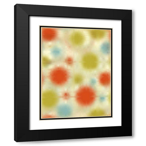 Pixilated Burst III Black Modern Wood Framed Art Print with Double Matting by Mountain, Ricki