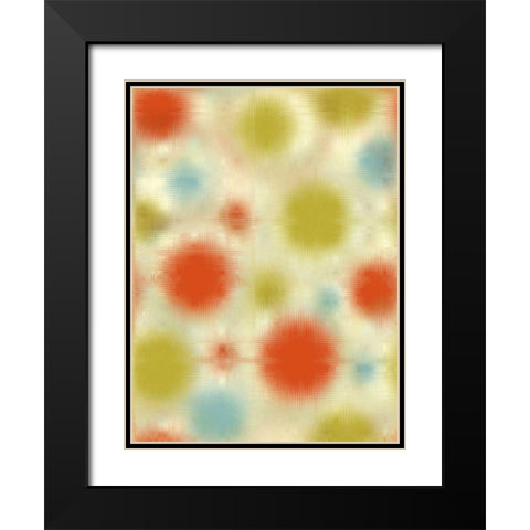 Pixilated Burst III Black Modern Wood Framed Art Print with Double Matting by Mountain, Ricki