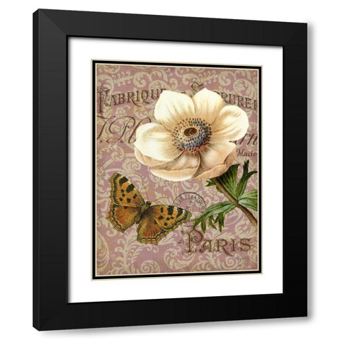 Memories of Paris III Black Modern Wood Framed Art Print with Double Matting by White, Abby