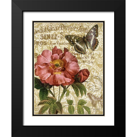 Memories of Paris IV Black Modern Wood Framed Art Print with Double Matting by White, Abby