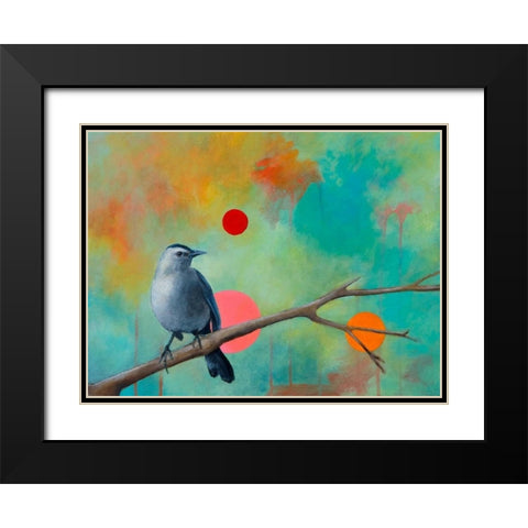 Mysteries of the Universe X Black Modern Wood Framed Art Print with Double Matting by Evans, Bridget G.