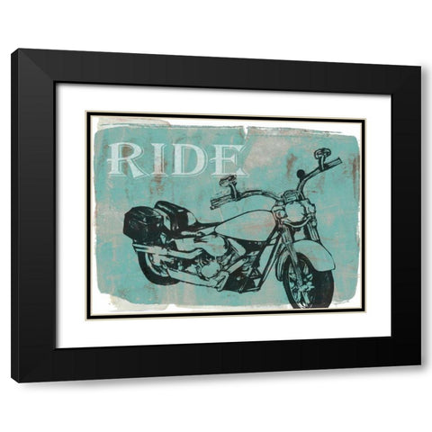 Motorcycle Ride I Black Modern Wood Framed Art Print with Double Matting by Goldberger, Jennifer