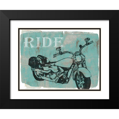 Motorcycle Ride I Black Modern Wood Framed Art Print with Double Matting by Goldberger, Jennifer