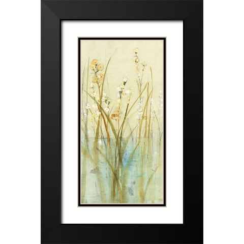 Non-Embellished Pond Edge I (JR) Black Modern Wood Framed Art Print with Double Matting by OToole, Tim